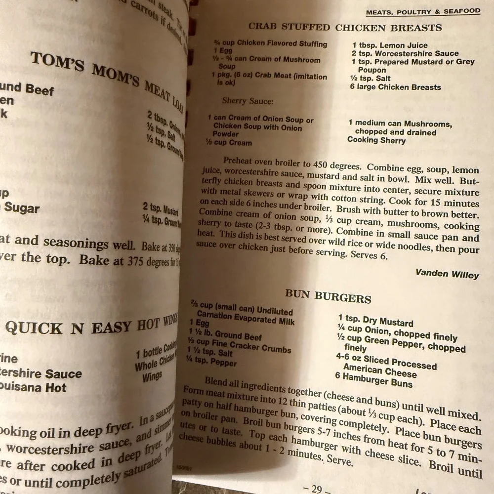 Our Best Home Cooking Spiral Bound Recipe Book ATS Telephone Data Systems‎ Inc